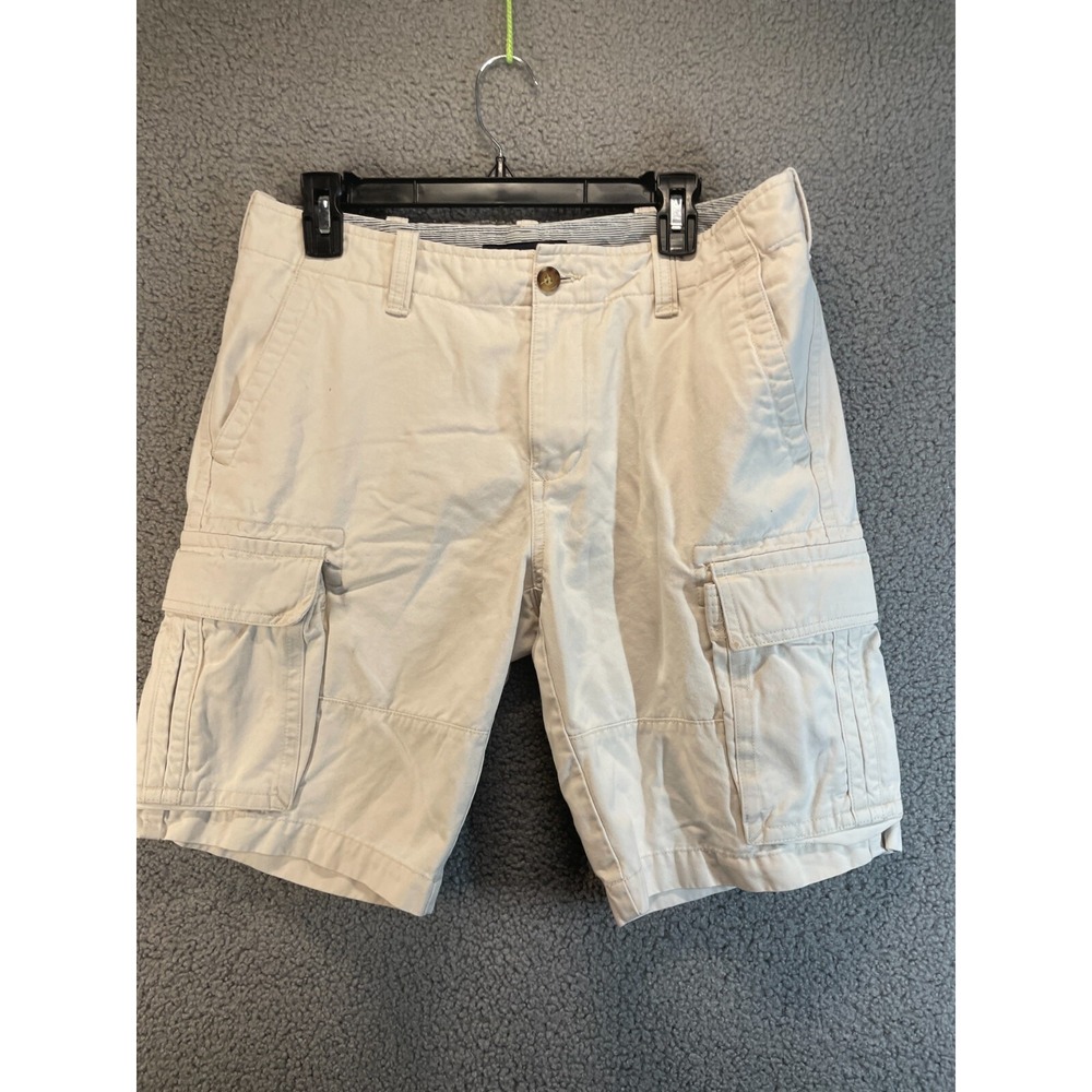 VINTAGE Tommy Hilfiger Shorts Size 31 Tan Khaki Front Mens